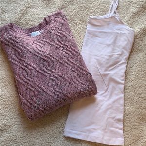 Sweater with cami